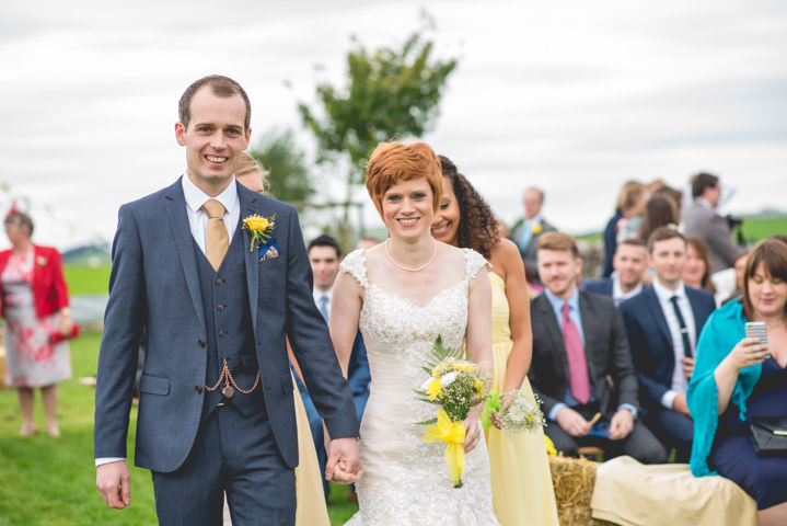 Weekend Long Outdoor DIY Derbyshire Wedding by Toast Photography with a rustic green and yellow colour scheme.