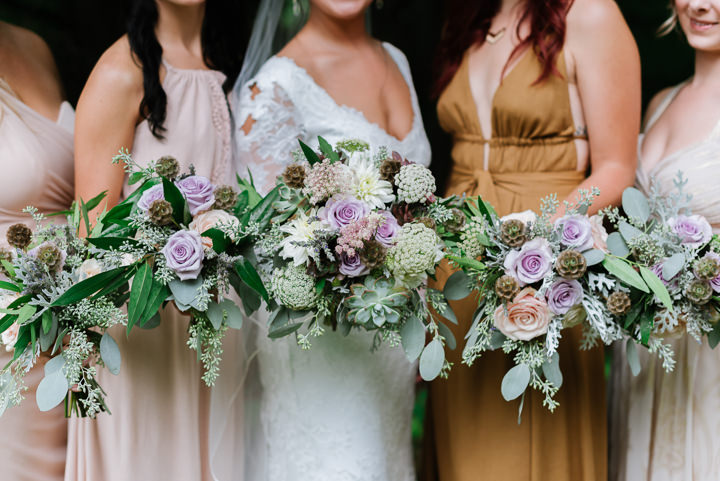 Rainy Outdoor Woodland Themed Wedding by Beth Joy Photos