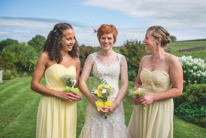 Weekend Long Outdoor DIY Derbyshire Wedding by Toast Photography with a rustic green and yellow colour scheme.