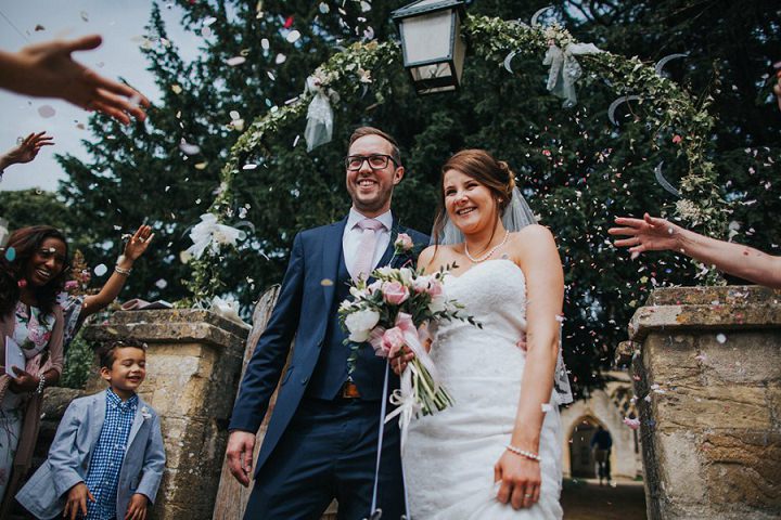 Vintage Inspired Pink and Navy Barn Wedding in Oxfordshire by This and That Photography