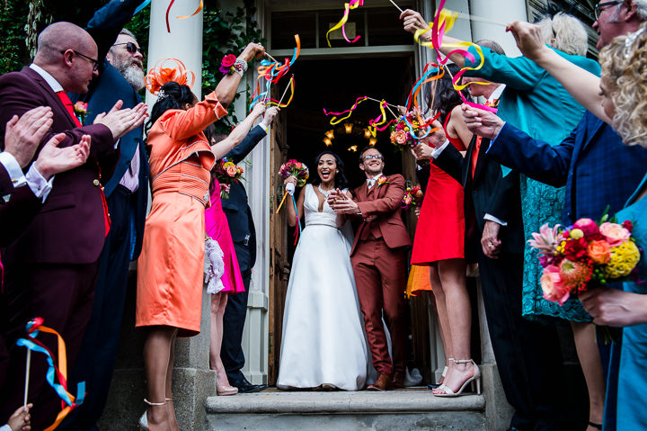 Bright and Colourful Pineapple Filled Hampton Court Wedding by Mona Ali Photography