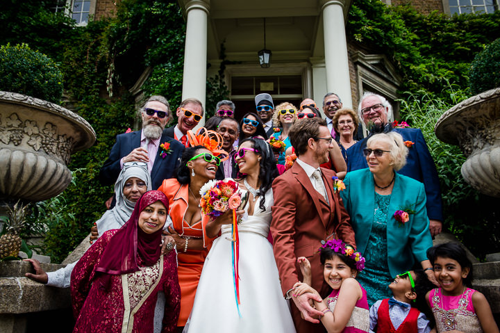 Bright and Colourful Pineapple Filled Hampton Court Wedding by Mona Ali Photography