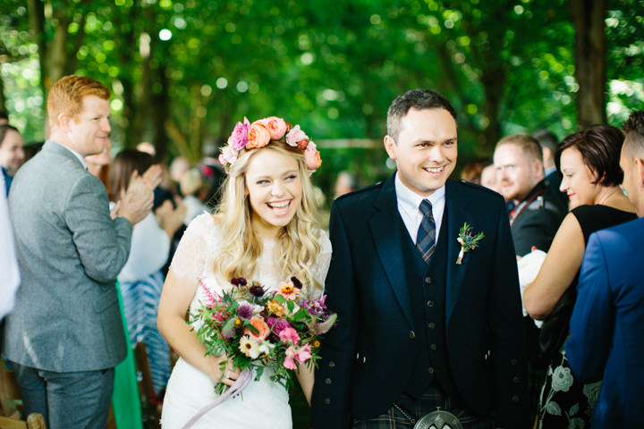 Fay and Graeme’s Beautiful Bohemian Outdoor Tipi Wedding by Melissa Beattie