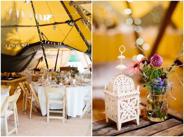 Beautiful Bohemian Outdoor Tipi Wedding by Melissa Beattie