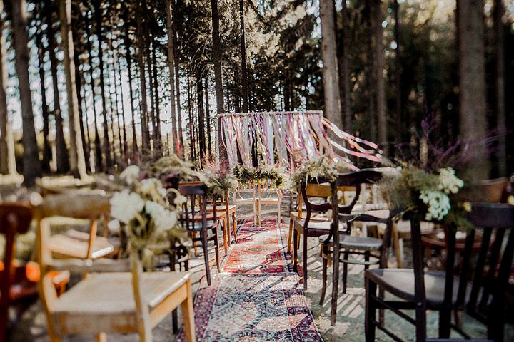  Intimate Bohemian Woodland Wedding by Elena Engels Fotografie