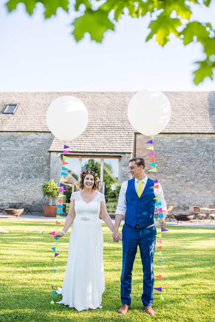 Bright, Multi-coloured and Geometric Barn Wedding in Gloucestershire by Courtney Louise