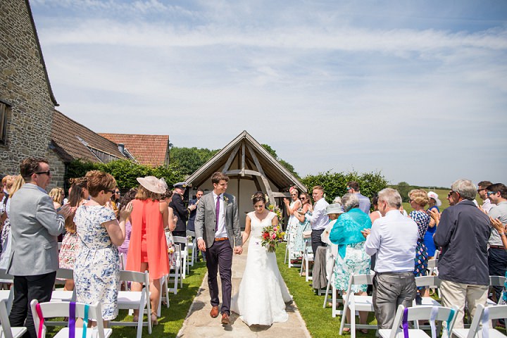 Festival Themed Summer Solstice Barn Wedding in Gloucestershire by Courtney Louise Photography