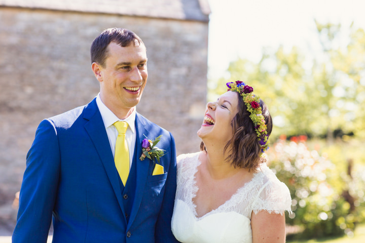 Bright, Multi-coloured and Geometric Barn Wedding in Gloucestershire by Courtney Louise