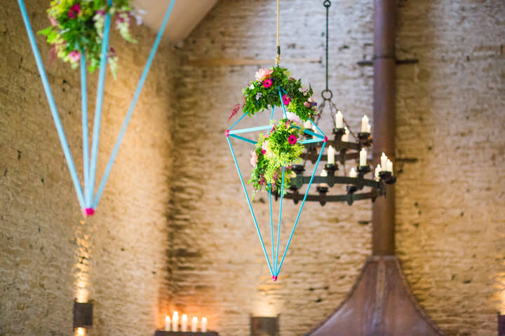 Bright, Multi-coloured and Geometric Barn Wedding in Gloucestershire by Courtney Louise