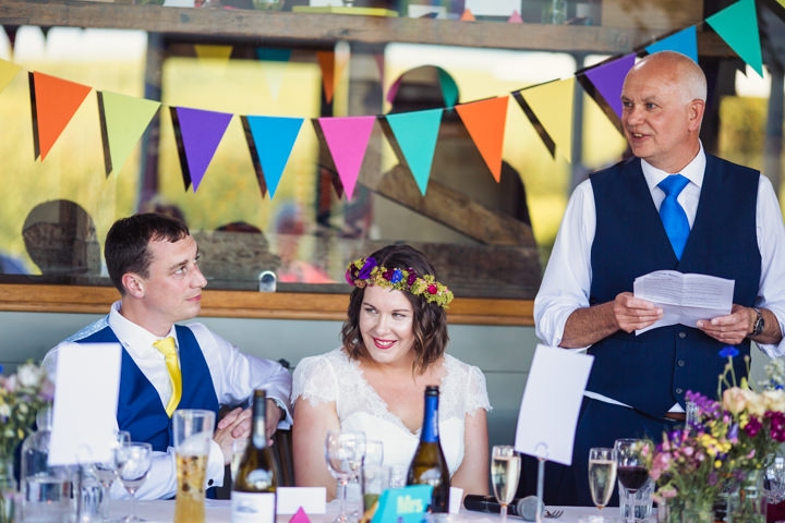 Bright, Multi-coloured and Geometric Barn Wedding in Gloucestershire by Courtney Louise