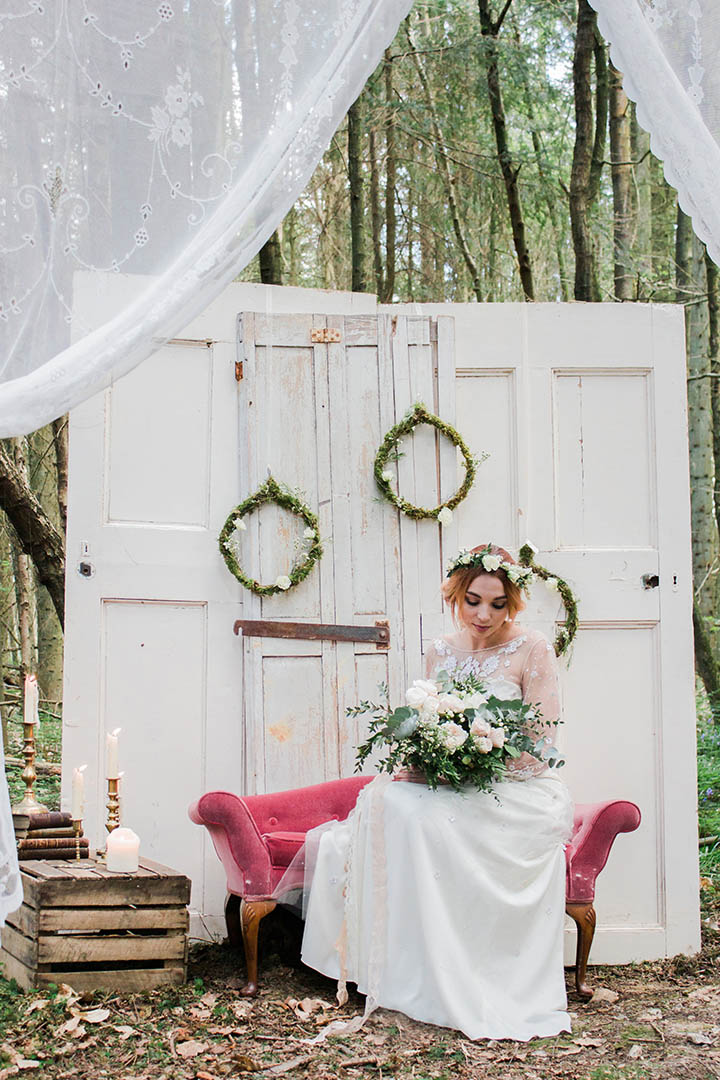 Vintage Woodland Bluebell Inspiration Shoot