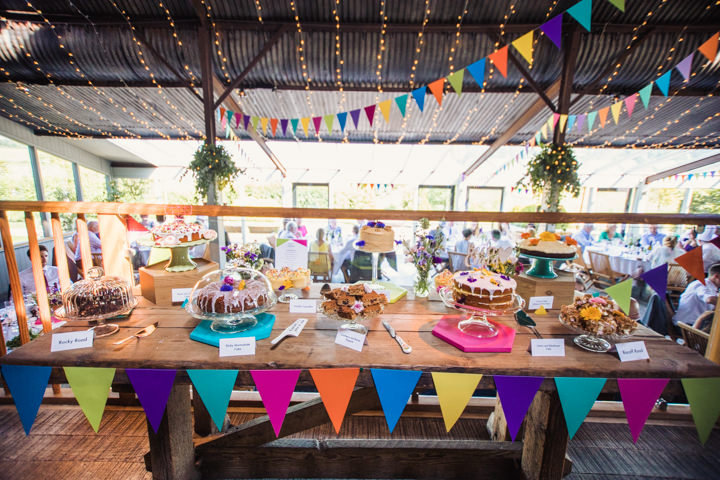 Bright, Multi-coloured and Geometric Barn Wedding in Gloucestershire by Courtney Louise