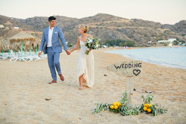 Whitney and Evan’s Beautiful Beach Wedding in Greece by Sotiris Tsakanikas