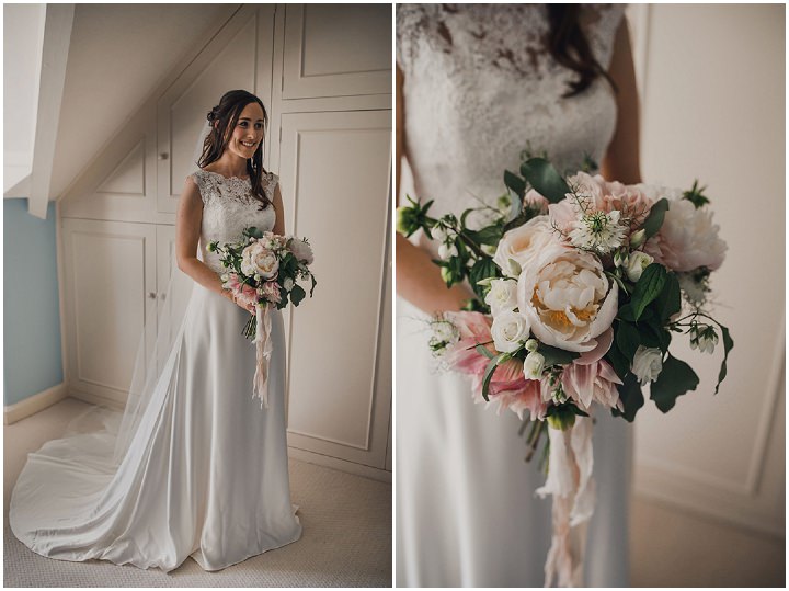 Blush and Peach Glamorous Country Cheshire Garden Wedding by Mark Tattersall