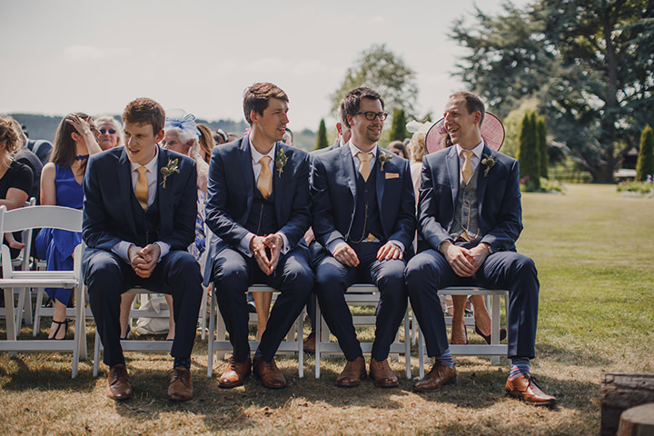 Blush and Peach Glamorous Country Cheshire Garden Wedding by Mark Tattersall