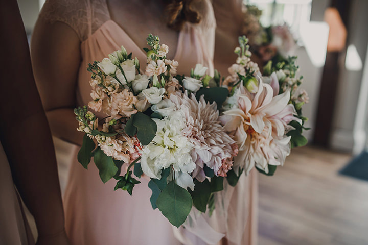 Blush and Peach Glamorous Country Cheshire Garden Wedding by Mark Tattersall