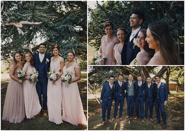 Blush and Peach Glamorous Country Cheshire Garden Wedding by Mark Tattersall