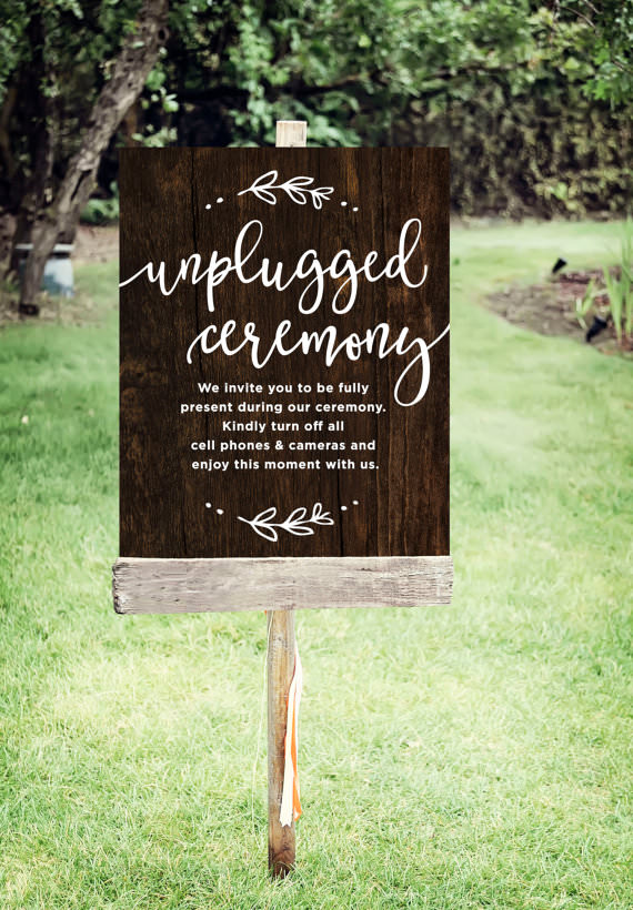 Ask the Experts: Reasons to have an Uplugged Wedding, from James and Lianne