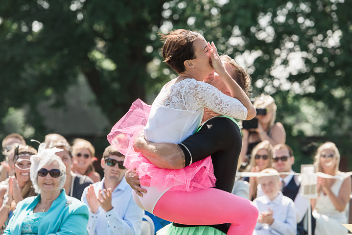 Chris and Charlotte's 'Don't Tell The Bride' Giant Inflatable Obstacle Course Meets Stylish 1920's Wedding by Joanna Cleeve