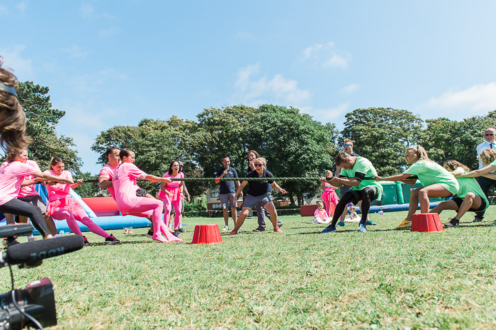 Chris and Charlotte's 'Don't Tell The Bride' Giant Inflatable Obstacle ...