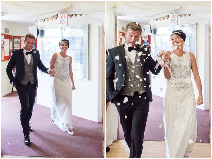 Chris and Charlotte's 'Don't Tell The Bride' Giant Inflatable Obstacle Course Meets Stylish 1920's Wedding by Joanna Cleeve