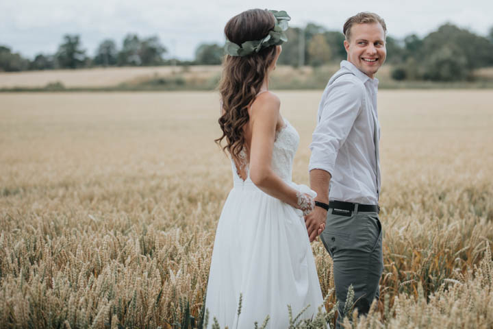 Nils and Jenni's Beautifully Simple DIY Bohemian Barn Wedding by Photo Design 