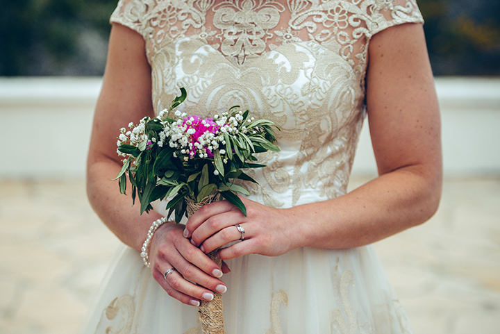 Lucy and Benjamin's Intimate Blue and Gold Cyprus Wedding by Dearly Beloved and Dom Moore