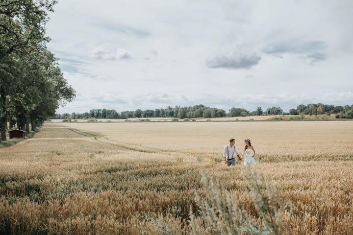 Nils and Jenni's Beautifully Simple DIY Bohemian Barn Wedding by Photo Design 