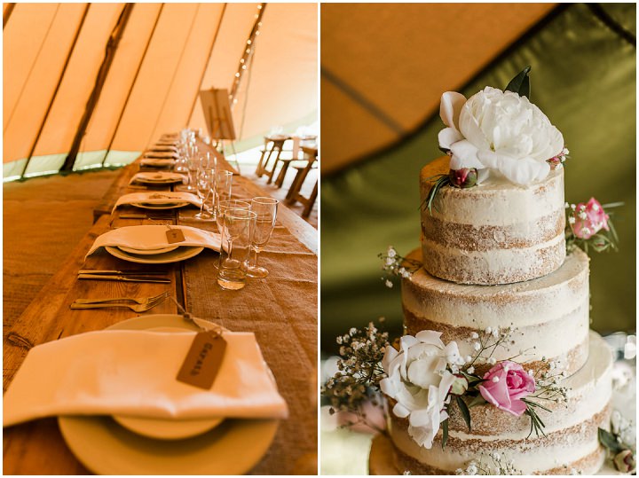 Toby and Carla's Relaxed Tipi Wedding With Street Food and a Daisy Field by Philip Quinnell