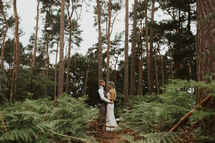 Bethany and Phil's Bohemian Tipi Wedding in the Woods by Colin Ross