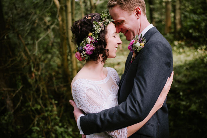 Rosalie and Sam's Relaxed and Colourful Tipi Wedding in Leicestershire with 1000 Paper Cranes by McGivern Photography