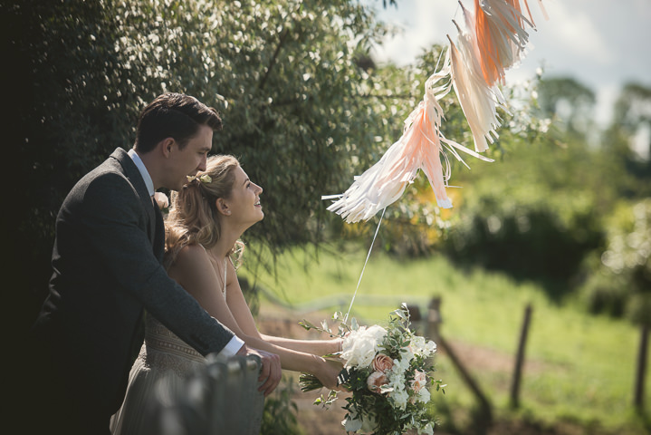 Nicola and Ryan's Pretty Peach and Copper Surrey Barn Wedding by Mr Sleeve Photography
