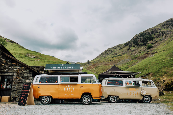 Danielle and Mike's Rainy Boho Festival Themed Wedding in The Lake District by Clara Cooper Photography