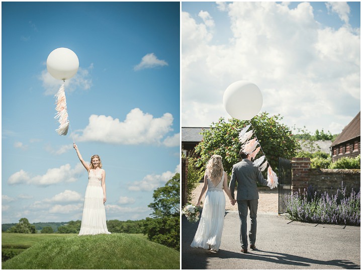 Nicola and Ryan's Pretty Peach and Copper Surrey Barn Wedding by Mr Sleeve Photography