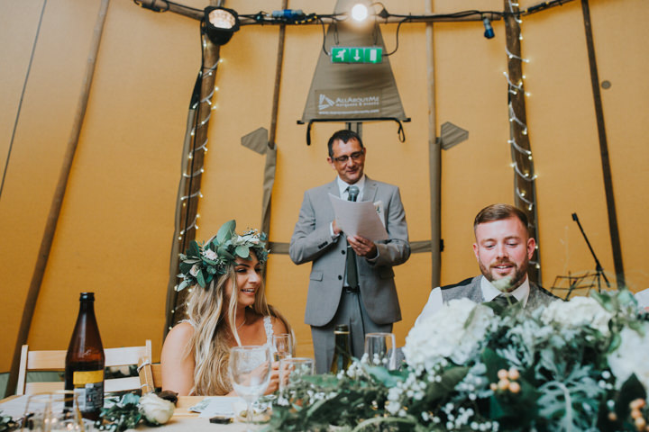 Bethany and Phil's Bohemian Tipi Wedding in the Woods by Colin Ross