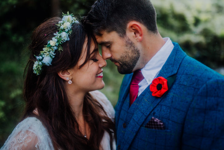 Danielle and Mike's Rainy Boho Festival Themed Wedding in The Lake District by Clara Cooper Photography