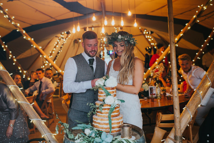 Bethany and Phil's Bohemian Tipi Wedding in the Woods by Colin Ross