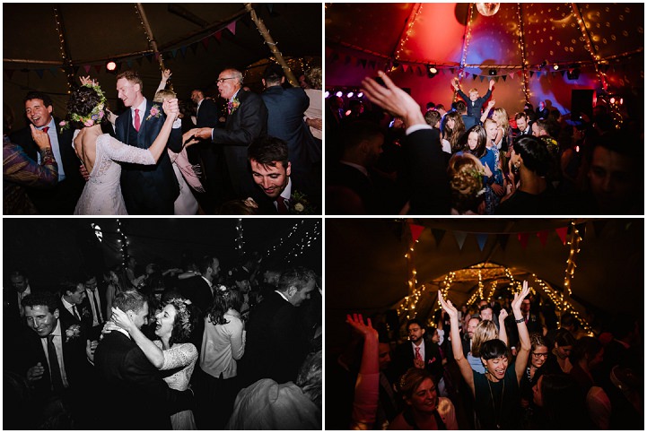 Rosalie and Sam's Relaxed and Colourful Tipi Wedding in Leicestershire with 1000 Paper Cranes by McGivern Photography