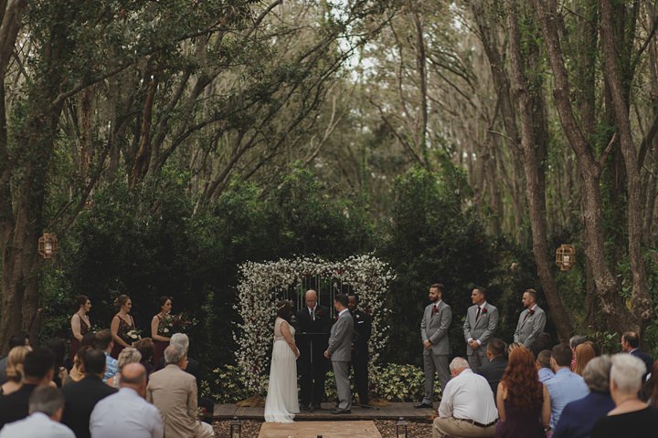 Abby and Aaron's 'Vintage Glam' Outdoor Rainy Florida Wedding by Stacy Paul Photography