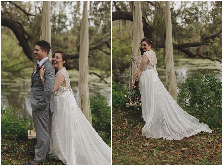 Abby and Aaron's 'Vintage Glam' Outdoor Rainy Florida Wedding by Stacy Paul Photography