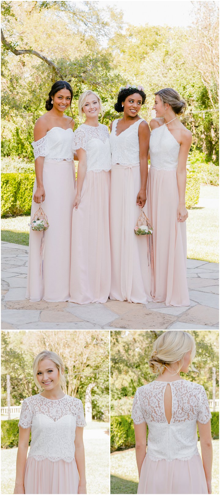 Skirt and top bridesmaid dresses sales