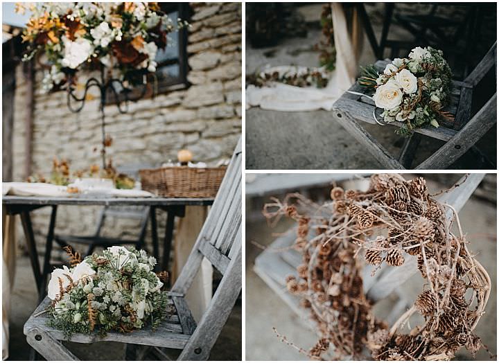 Hidden Rustic Woodland Barn Winter Wedding Inspiration