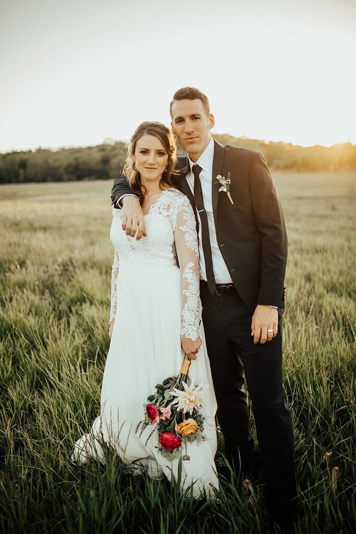 Brogan and Jon’s Bohemian Chic Backyard Kansas Wedding by Lindsey Roman