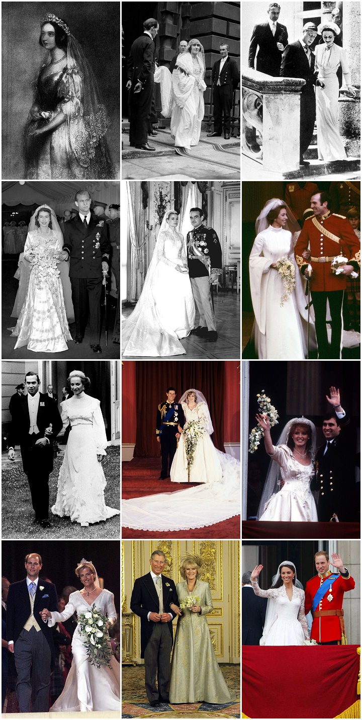 Royal wedding dresses through history top
