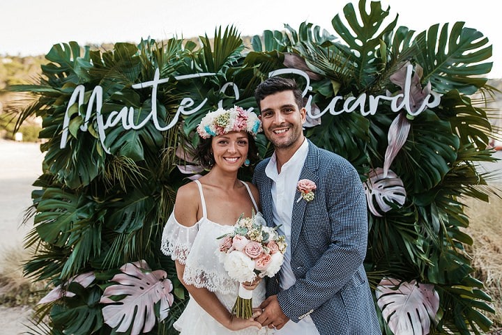 Maite and Ricardo’s Natural and Relaxed Beach Side Ibiza Wedding by Sara Lobla