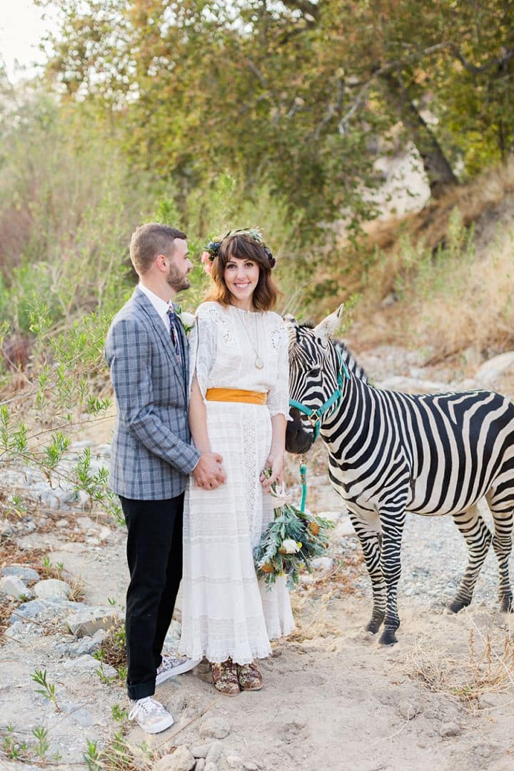 Cheryl and Jared’s ‘Wildflower Vintage’ Eclectic California Ranch Wedding by Kaitie Brainerd Photography