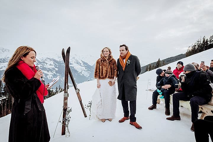 Katja and Alistair’s Snow Filled Ski Lodge Wedding in Austria by Wild Connections Photography