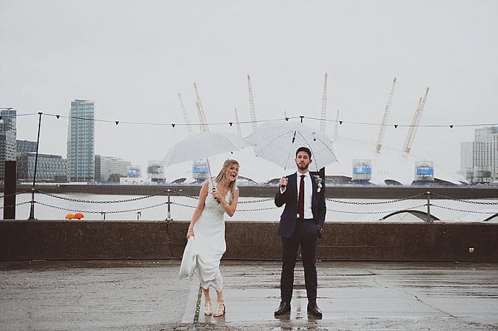 Melanthe and Joshua’s Rainy London Warehouse Wedding by Sasha Weddings