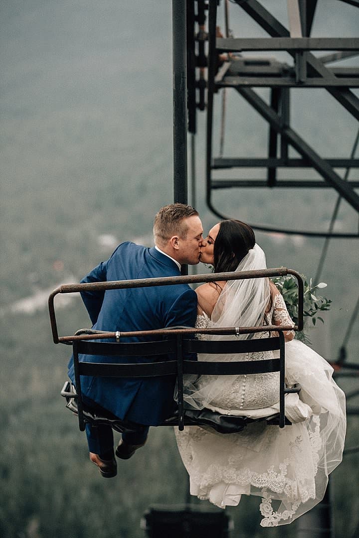 Marissa and Adam’s ‘Rustic Lush’ Ski Resort Wedding by Bethany Small