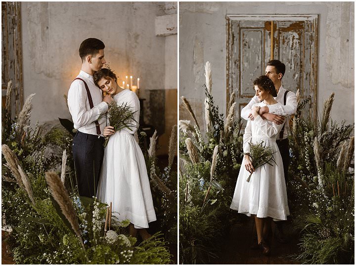 Bridal Style Son de Flor Timeless. Feminine. Charming. Subtle Linen Wedding Dresses Boho Wedding Blog